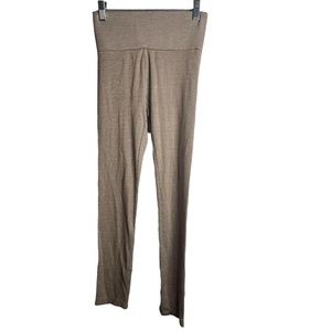 Lou & Grey Loft Leggings Womens XXS Houndstooth High Rise Ponte Knit Brown